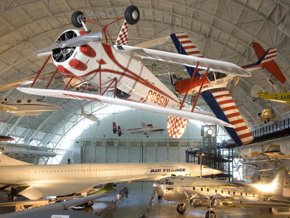 The Bucker Bu-133C Jungmeister at the Udvar-Hazy Center